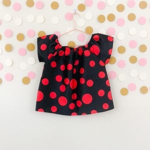 T&J Designs Polka Dot Off Shoulder Top